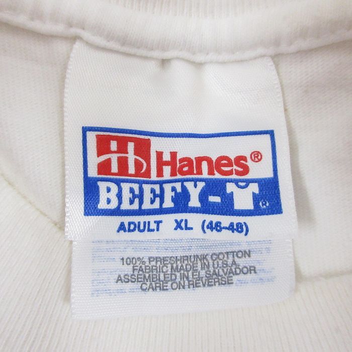 XL/古着 ヘインズ 半袖 ビンテージ Tシャツ メンズ 00s クローバー コットン クルーネック 白 ホワイト 25jun14 中古_画像5