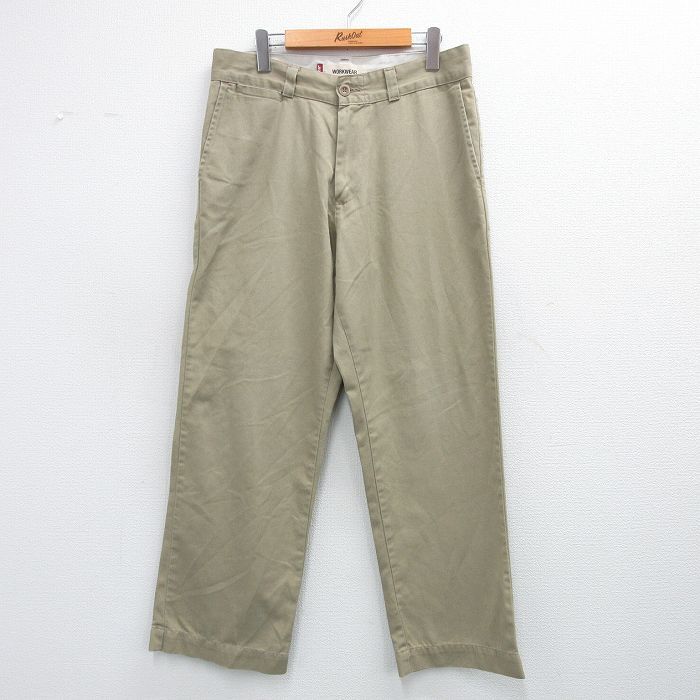 W34/古著 リーバイス Levis ワーク パンツ メンズ ベージュ カーキ 25jun14 中古 ボトムス ロング