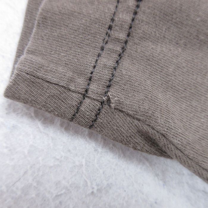 XL/古着 ナイキ NIKE 半袖 ブランド Tシャツ メンズ JUST DO IT 大きいサイズ コットン クルーネック 薄茶 ブラウン spe 25jun19 中古_画像4