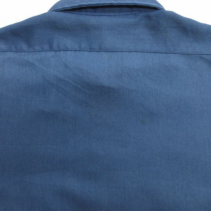 M/ б/у одежда Dickies Dickies короткий рукав рубашка work shirt мужской 90s темно-синий темно-синий 25jun17 б/у tops 