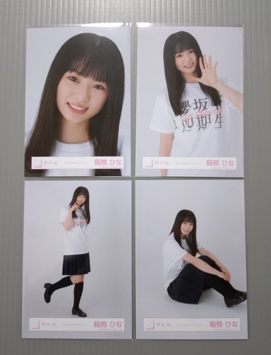 櫻坂46 稲熊ひな お披露目 私服 ロゴ Tシャツ 11種 コンプ 櫻坂46 稲熊ひな 生写真 First Showcase ロゴTシャツ コンプ