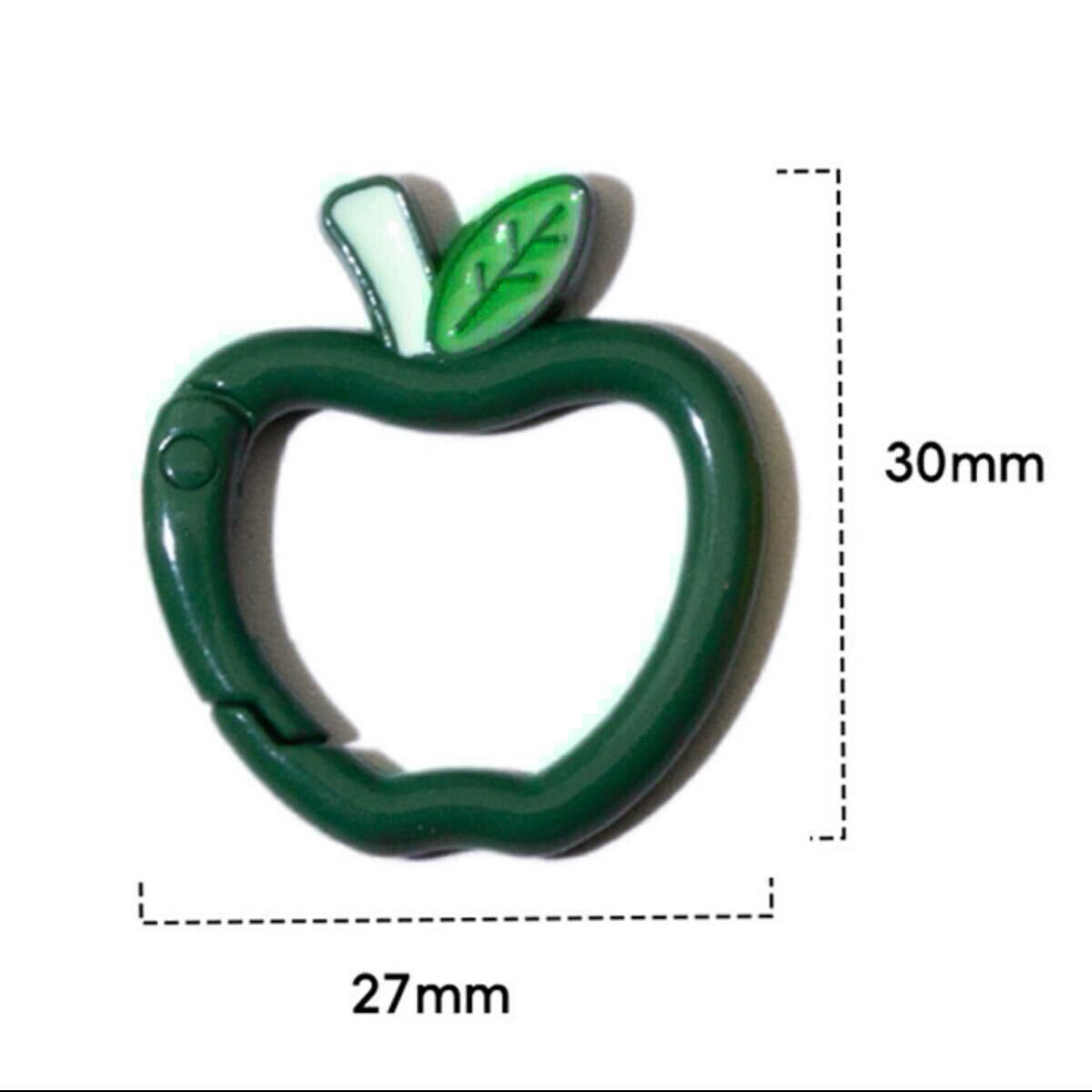 kalabina кольцо для ключей Mrs. зеленый Apple ke Sera Sera зеленый яблоко 5 шт 
