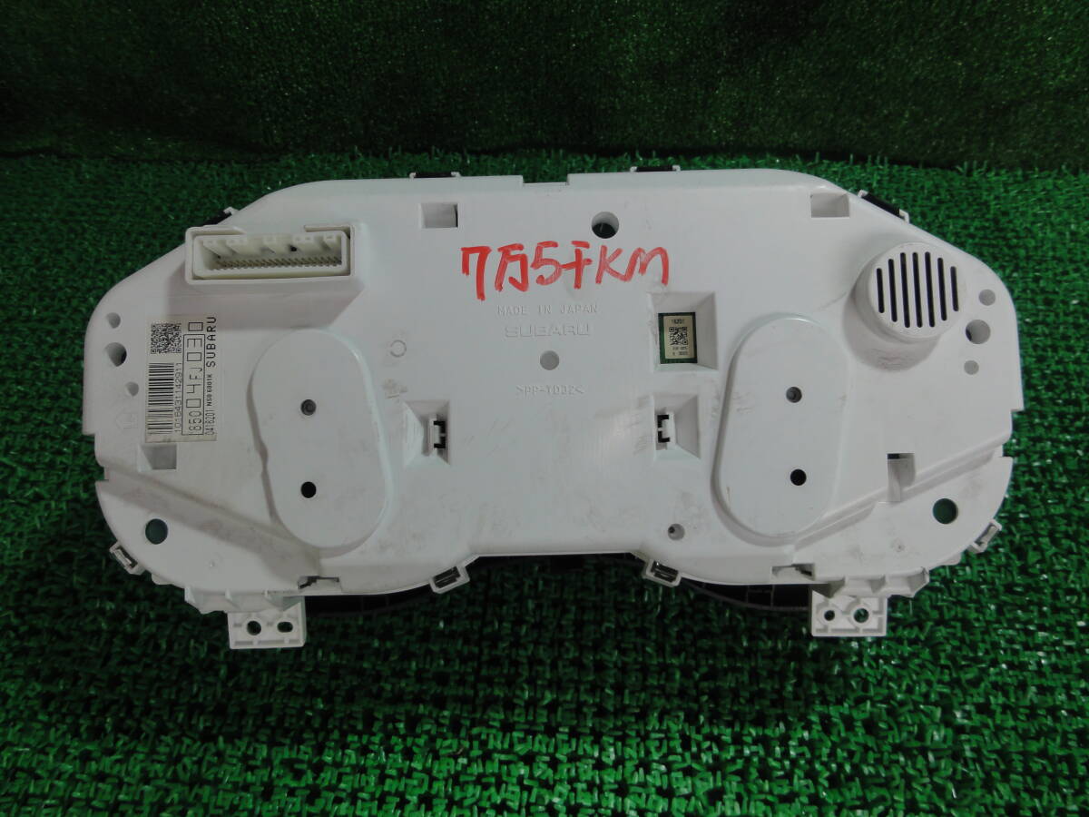 u969 スバル インプレッサ G4 DBA-GJ7純正 スピードメーター 走行距離 75000 85004FJ030