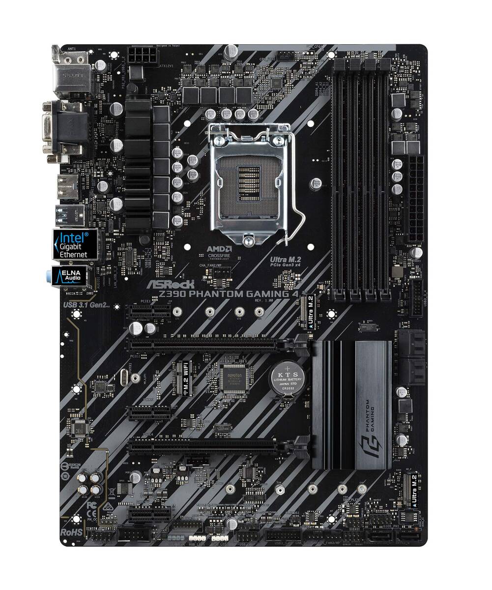 [ б/у ]ASRock Intel Z390 набор микросхем установка ATX материнская плата Z390 Phantom Gaming 4