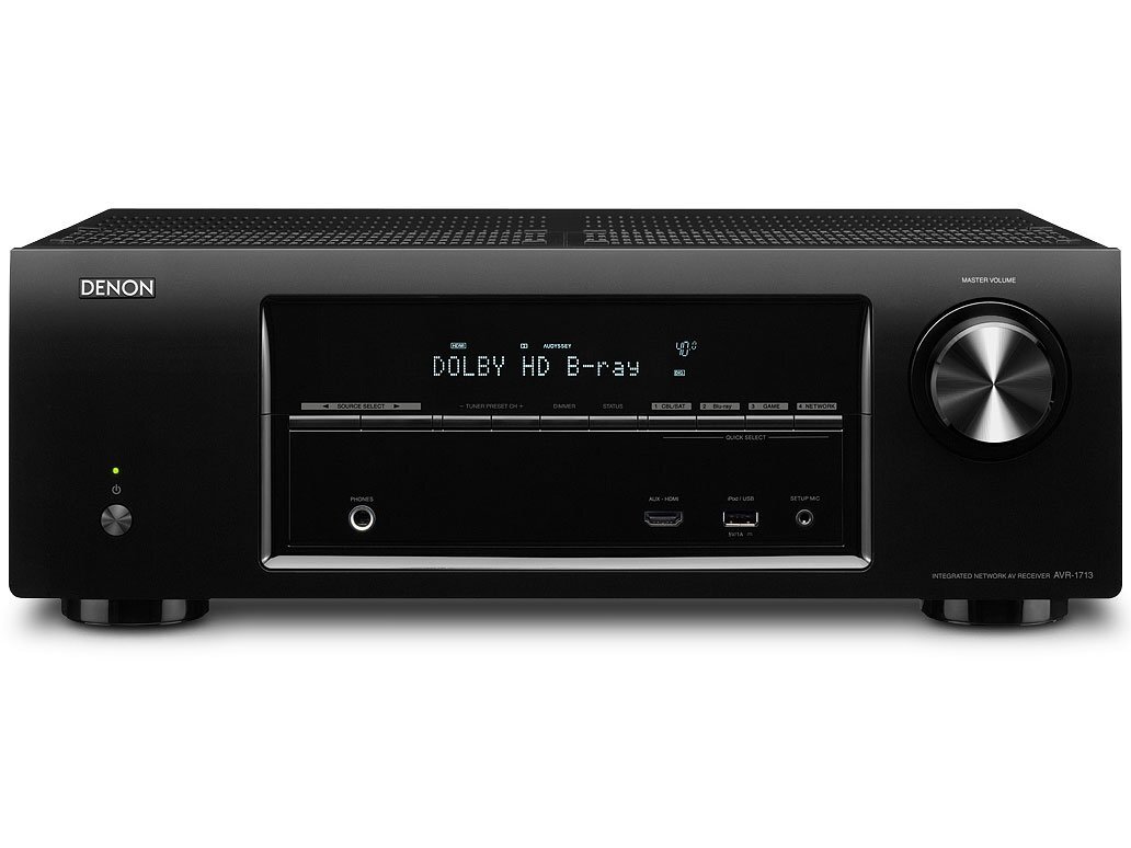 【中古】Denon AVサラウンドレシーバー ブラック AVR-1713K その他
