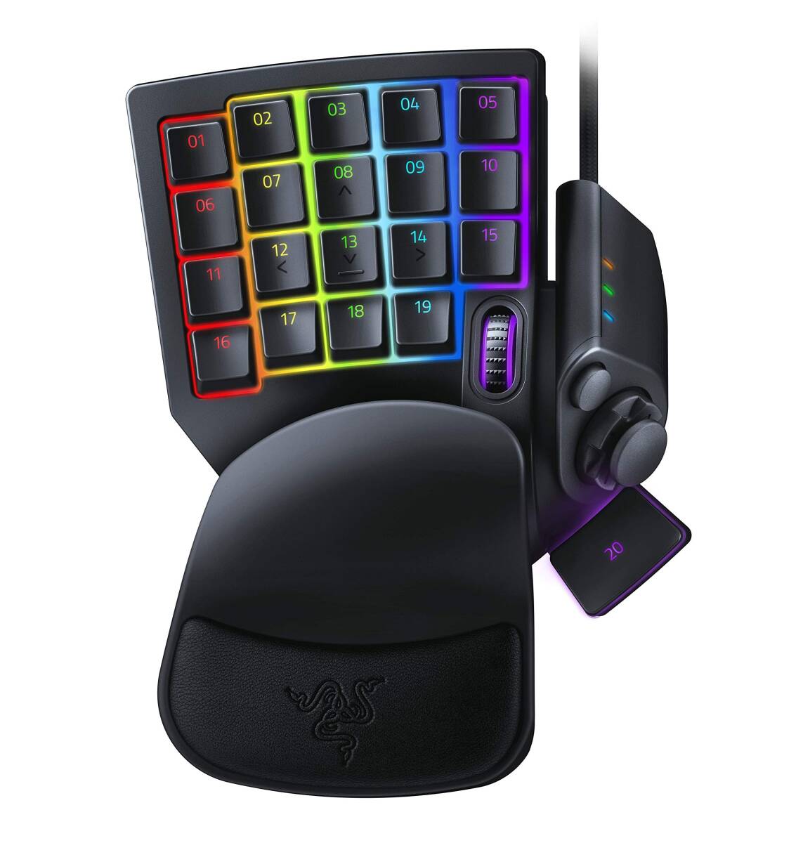 [ б/у ]Razer Tartarus Pro левый рука клавиатура 20 шт. аналог работа переключатель колесо есть 8 person направление Sam накладка 32 ключ все .ka старт мой 