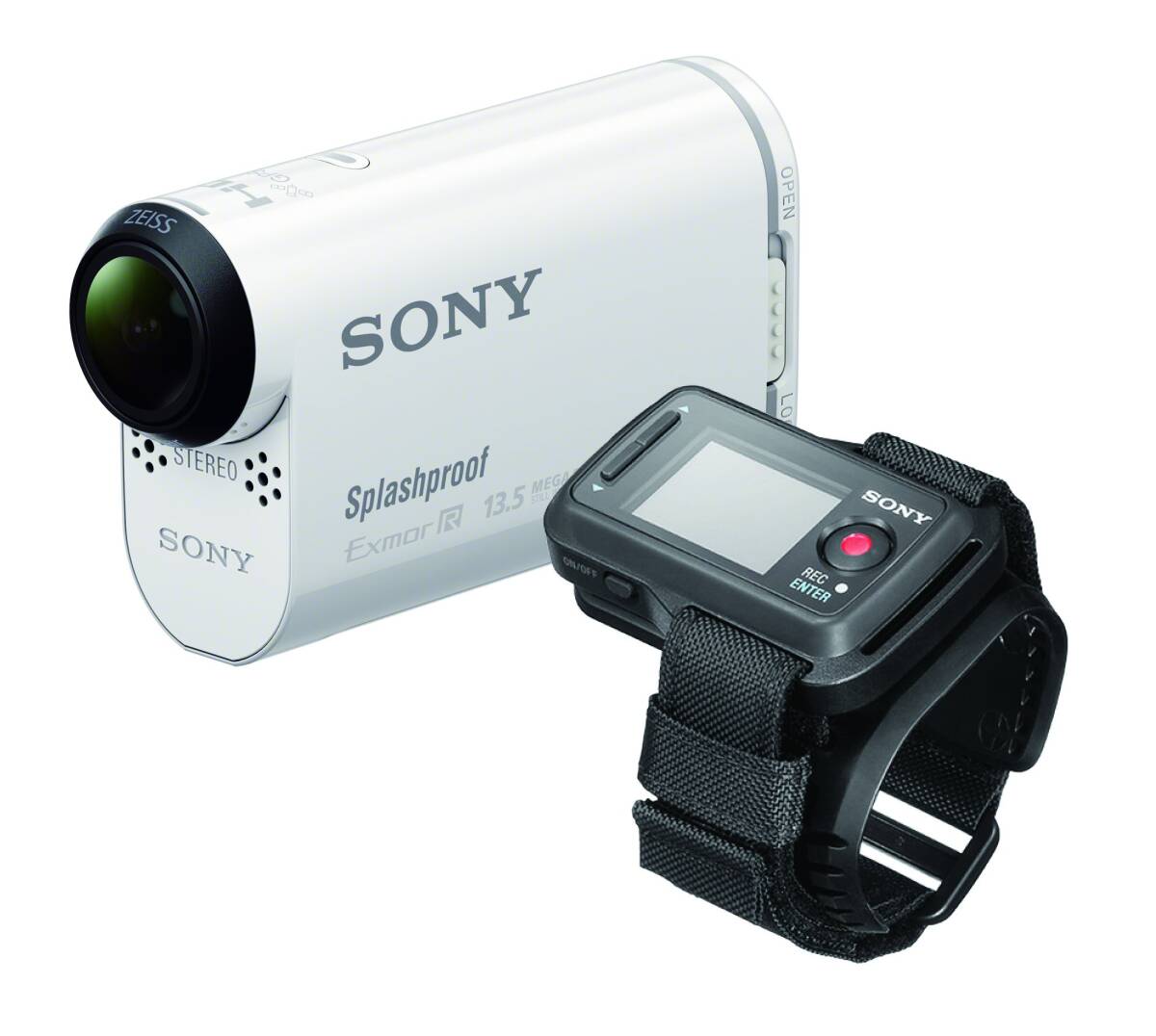 【中古】SONY ビデオカメラ アクションカム AS100VR ライブビューリモコンキット ウォータープルーフケース付 HDR-AS100VR その他