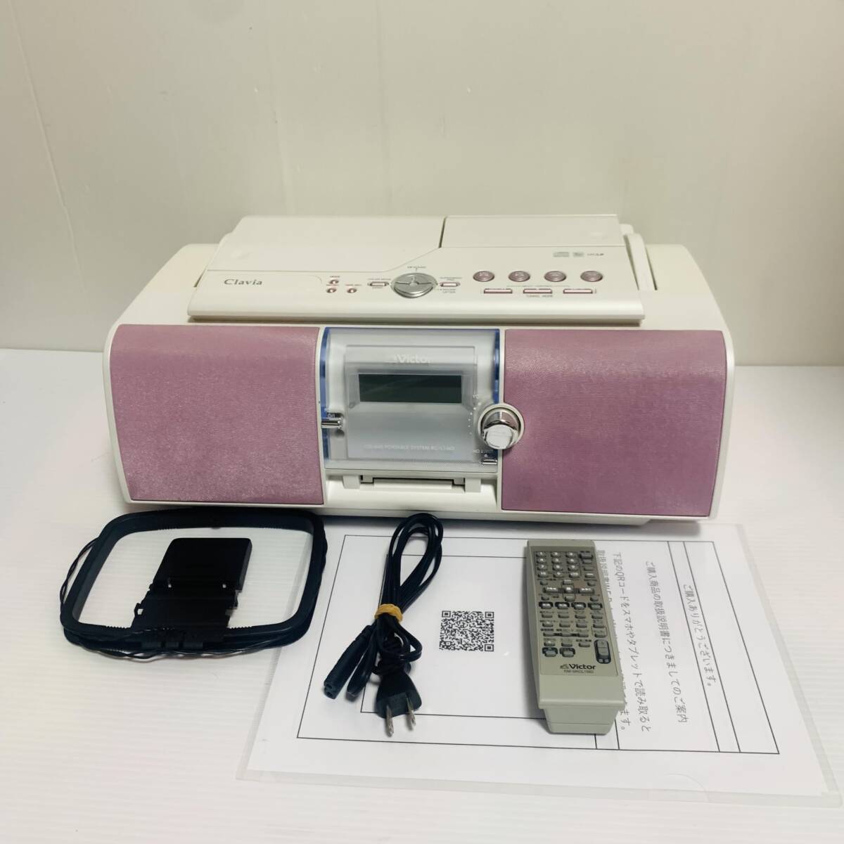 【中古】JVCケンウッド ビクター CD-MDポータブルシステム ピンク RC-L1MD-P その他