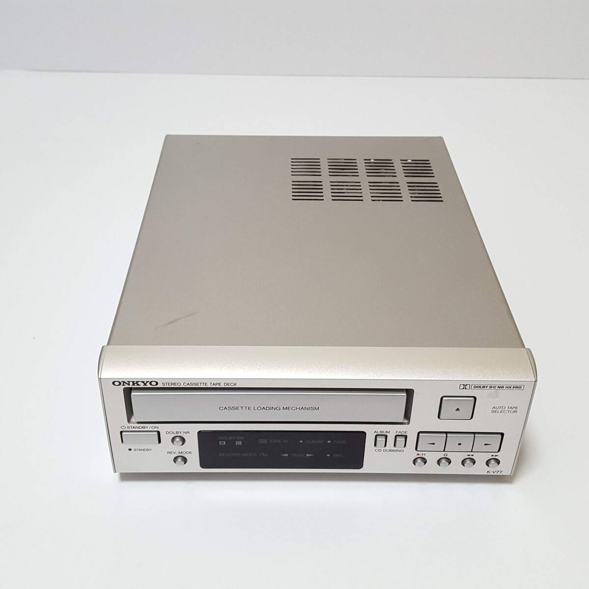 【中古】ONKYO オンキヨー(オンキョー) K-V77 カセットデッキ DOLBY NR B-C搭載 その他