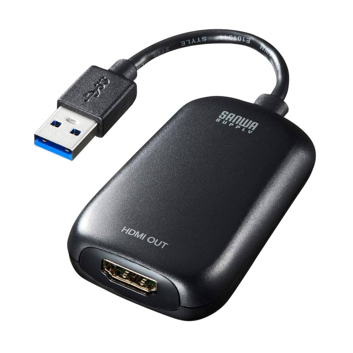 [ б/у ] Sanwa Supply USB3.0-HDMI дисплей адаптер (1080P соответствует ) USB-CVU3HD1