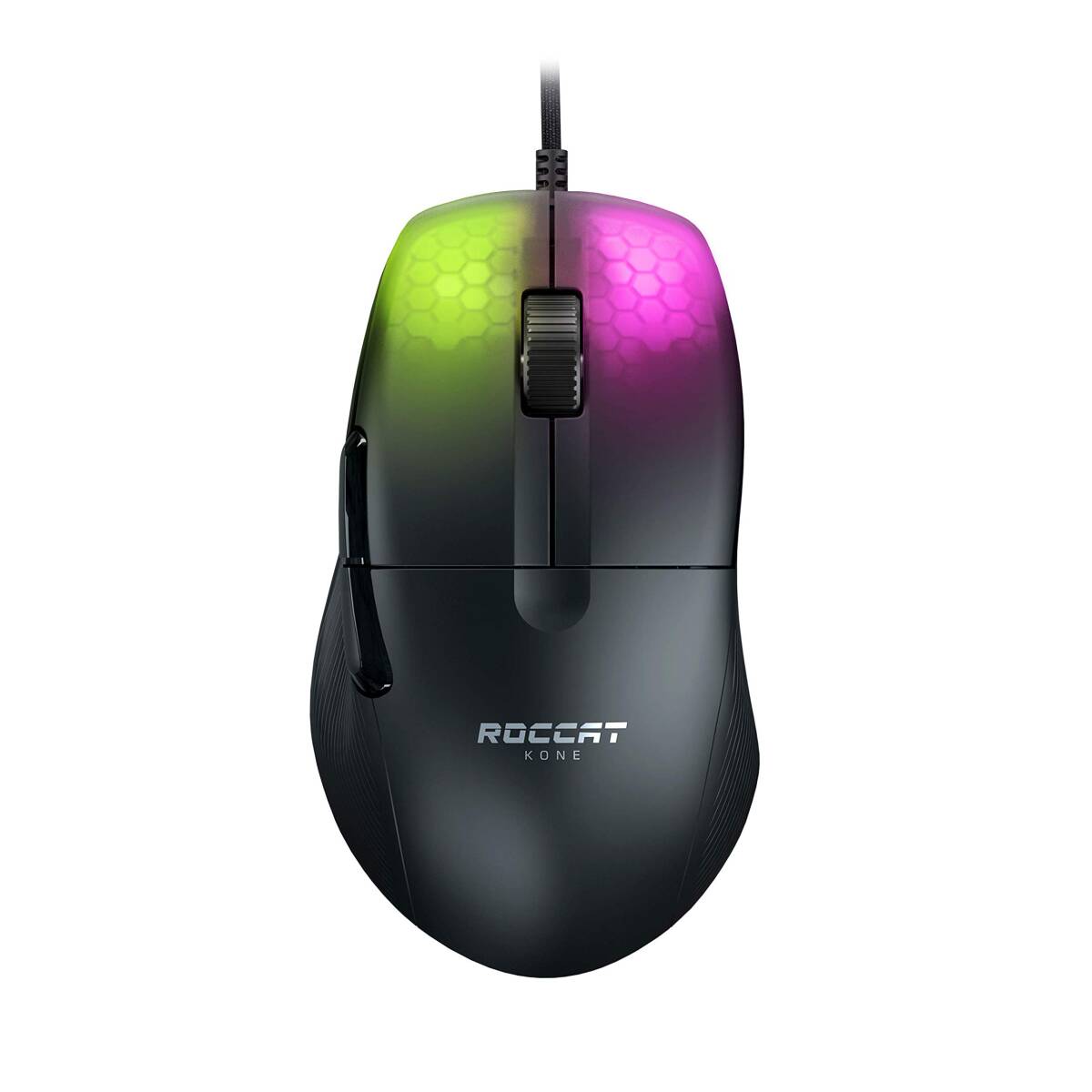 [ б/у ]ROCCATge-ming мышь Kone Pro проводной черный / чёрный оптика тип /19K/ Opti karu переключатель / боковой кнопка / легкий 66g/PTF