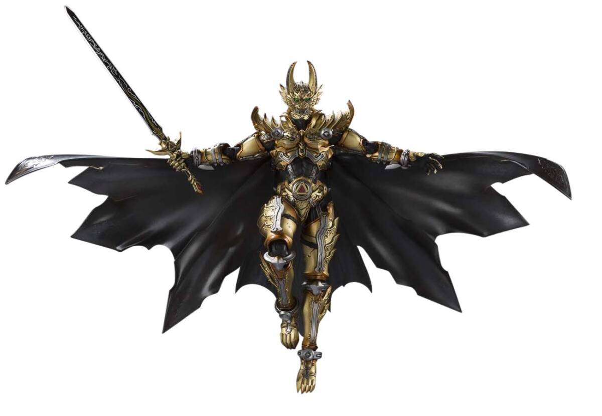 【中古】TAMASHII NATIONS 魔戒可動 黄金騎士 ガロ(冴島鋼牙) 約190mm 塗装済み可動フィギュア