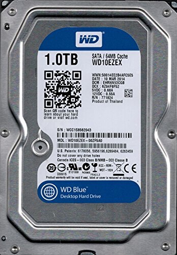 【中古】Western Digital WD10EZEX-00ZF5A0 DCM: EHRNNV2CGB WCC1S 1TB その他