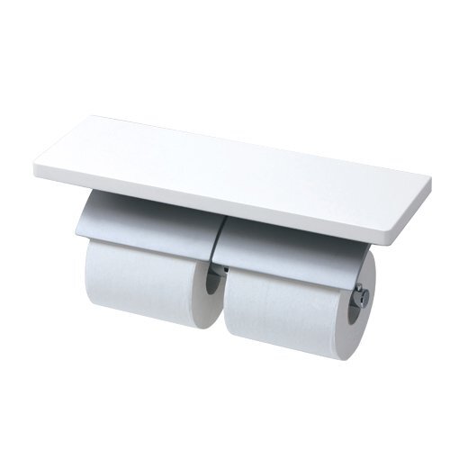 中古】(未使用・未開封品) TOTO 二連紙巻器 棚付き(ガラス) メタル製