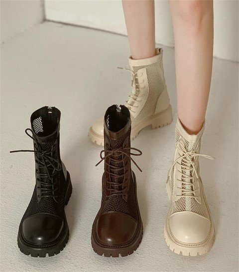  короткие сапоги осень ..... сапоги тонкий Martin ботинки искусственный шелк casual 40 Brown ( длинный длина )