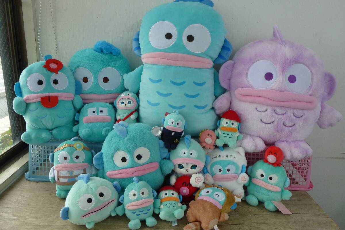  бесплатная доставка Sanrio рукоятка gyo Don HANGYODON мягкая игрушка суммировать 