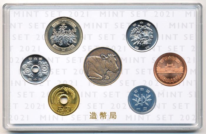 [ храм остров монета ] 04-439 мята комплект ( обычный ) 500 иен модифицировано .2021/. мир 3 год 