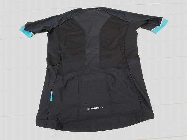 ■Y★新品！シマノEscapeジャージ★ブラック/ブルー★L(fēng)サイズ■/S116