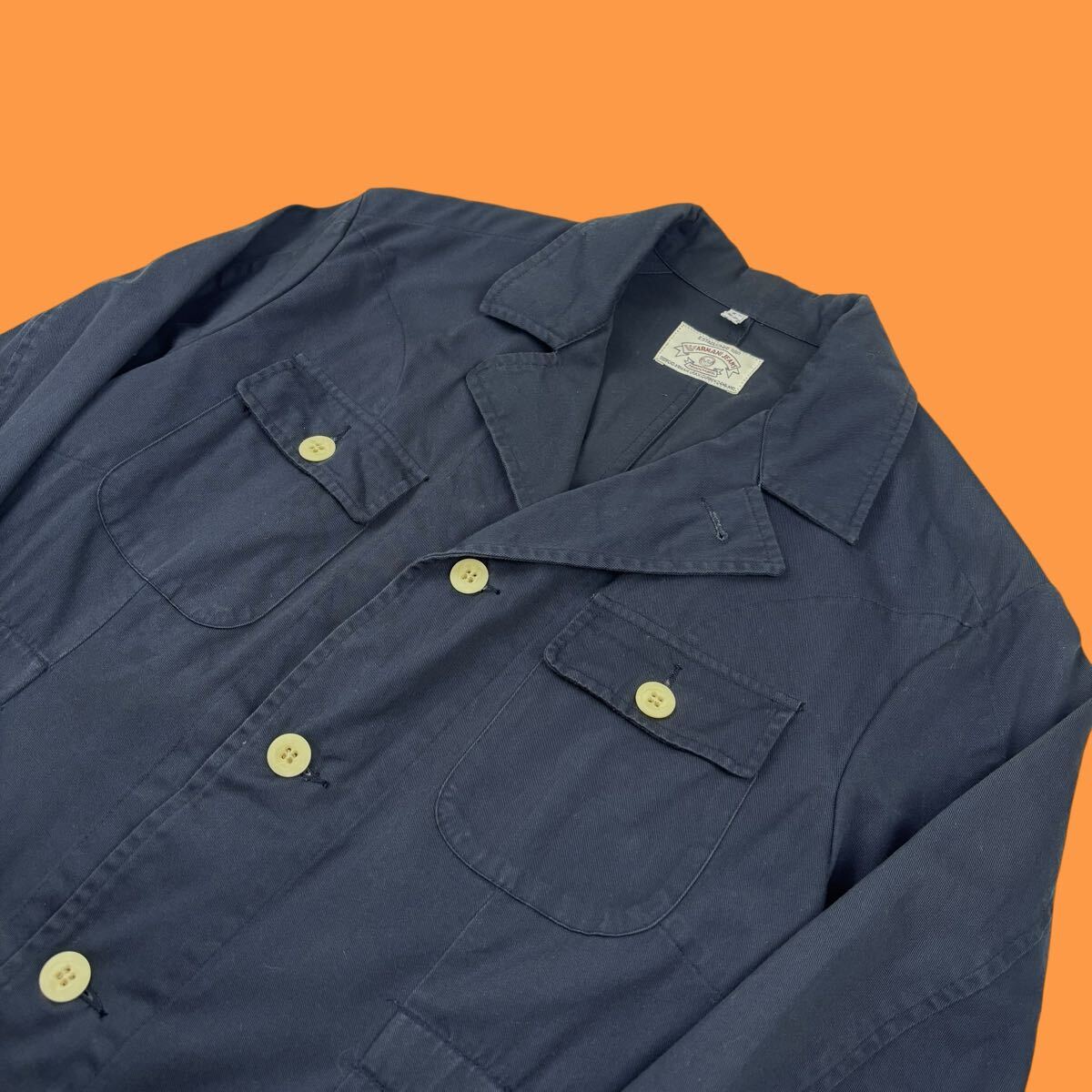 90s Armani Jeans Safari Jacket Coverall 90年代 アルマーニ ジーンズ サファリジャケット カバーオール archive アーカイブ ハンティング