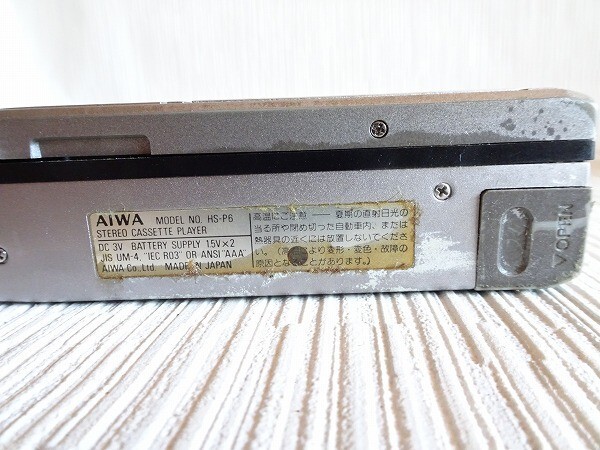 N15 AIWA アイワ HS-P6 Cossette Boy TU-1 STEREO カセットレコーダー 現(xiàn)狀品