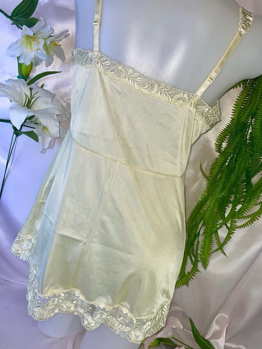 ***.****.****.***WACOAL*80-70size* глянец желтый бежевый * цветок вышивка топ!(´v*) Wacoal *
