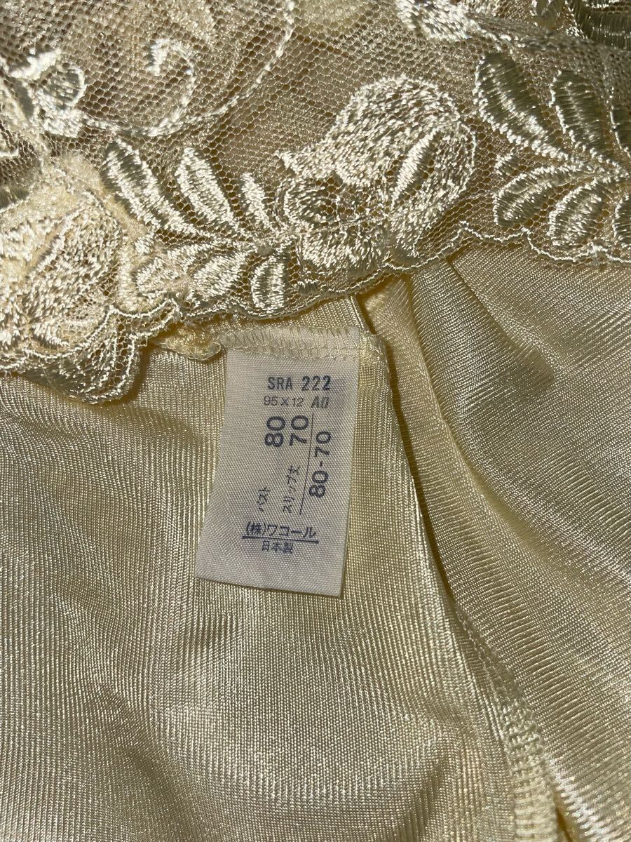 ***.****.****.***WACOAL*80-70size* глянец желтый бежевый * цветок вышивка топ!(´v*) Wacoal *