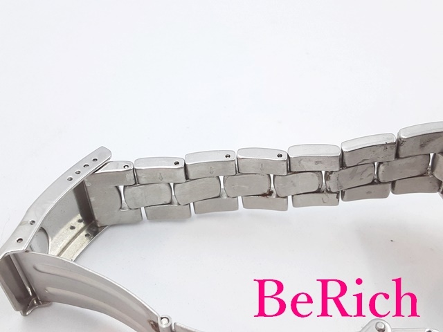 ルマン LE MANS 24時間 レース クロノグラフ メンズ 腕時計 デイト ホワイト 白 文字盤 SS ブレス アナログ クォーツ QZ 【中古】 ht4532_画像9