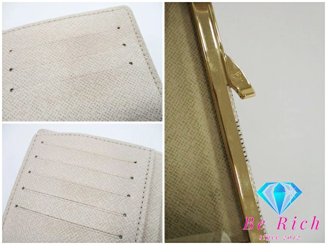  Louis Vuitton LOUIS VUITTON Damier azur porutofoiyu vi enowaN61676 белый слоновая кость PVC кожа [ б/у ] bs3733