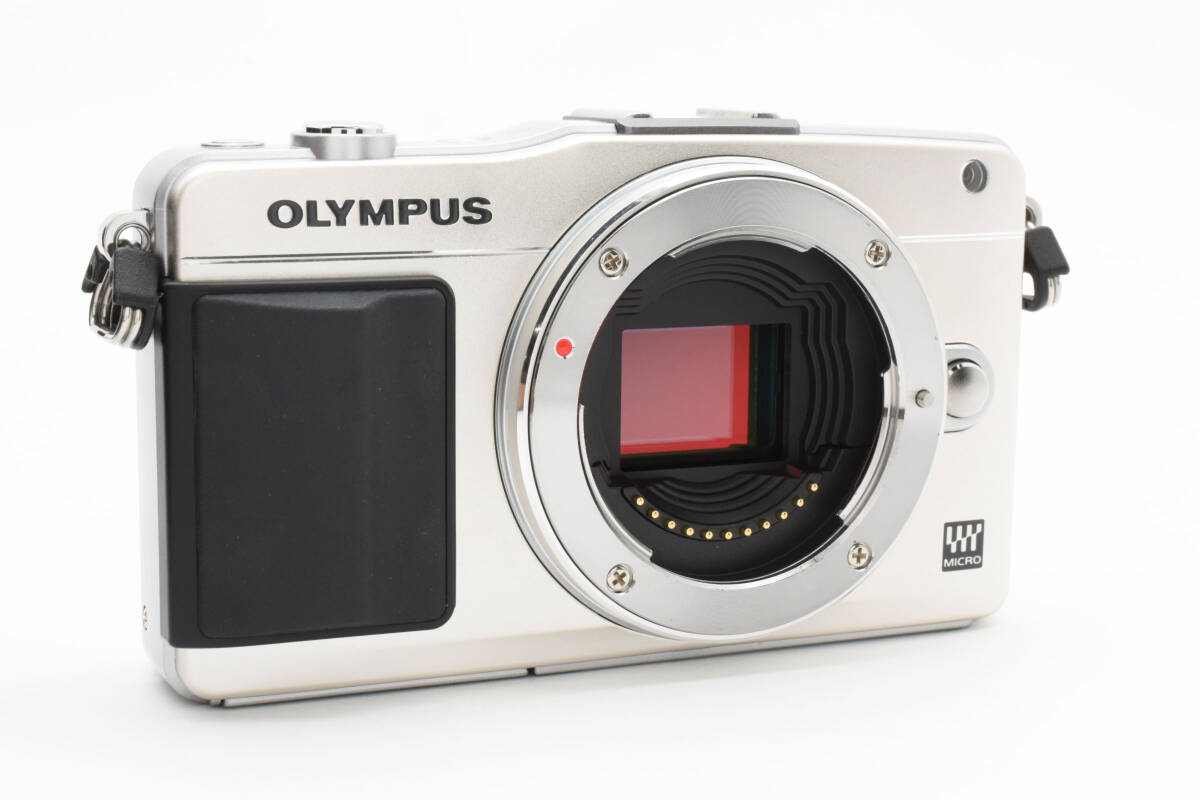 超美品 オリンパス ペンミニ E-PM2 ミラーレスデジタルカメラボディ シャッター回數(shù)2635 シルバー Olympus 745
