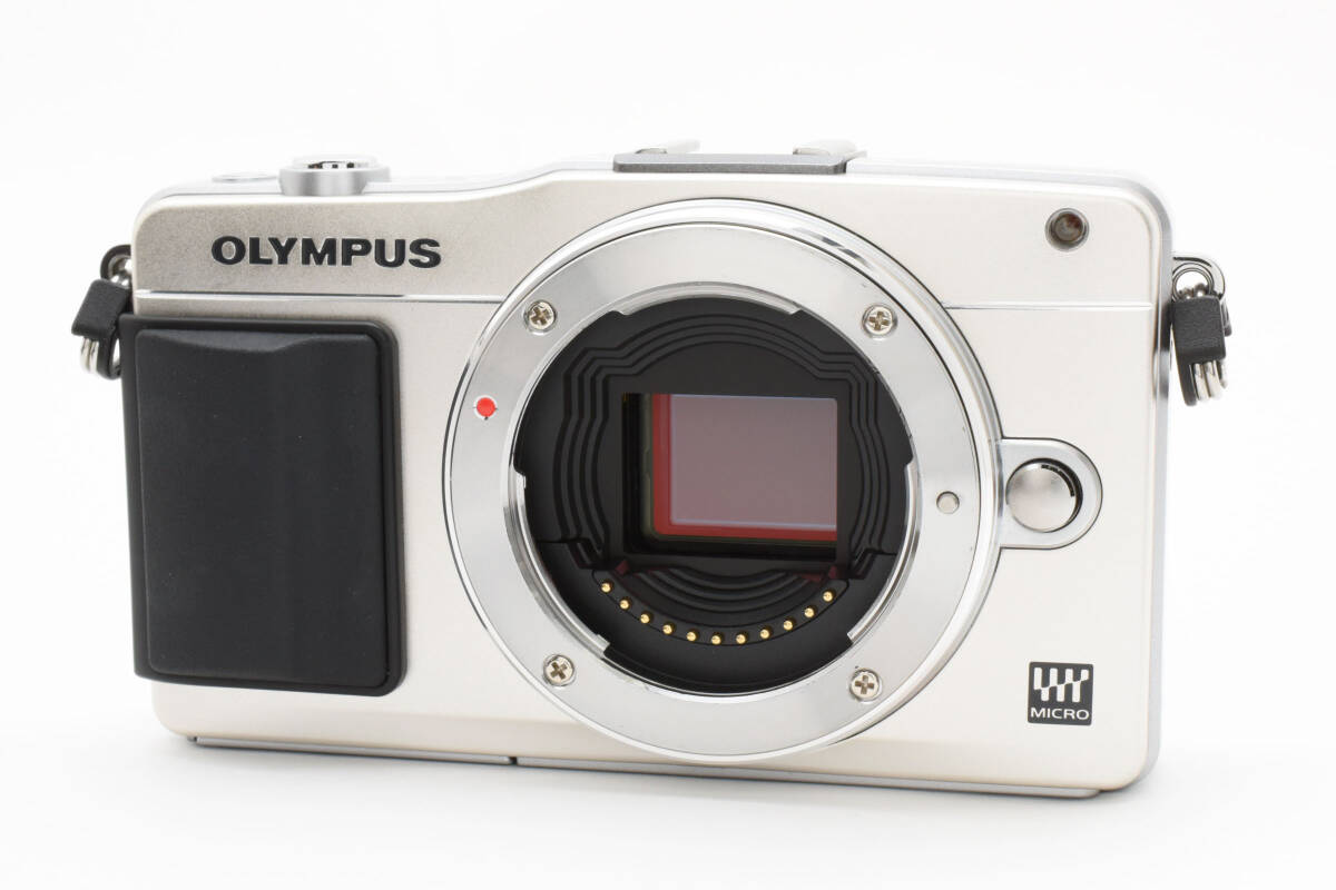 超美品 オリンパス ペンミニ E-PM2 ミラーレスデジタルカメラボディ シャッター回數(shù)2635 シルバー Olympus 745