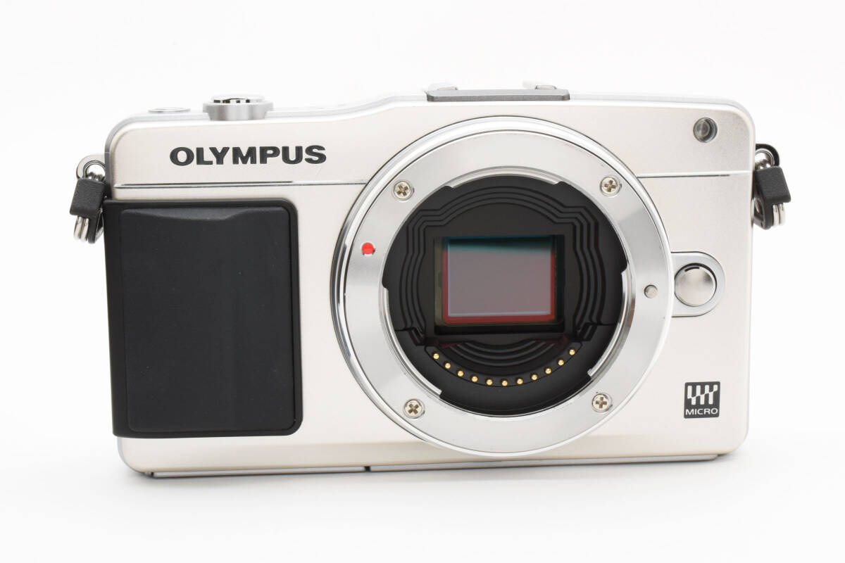 超美品 オリンパス ペンミニ E-PM2 ミラーレスデジタルカメラボディ シャッター回數(shù)2635 シルバー Olympus 745
