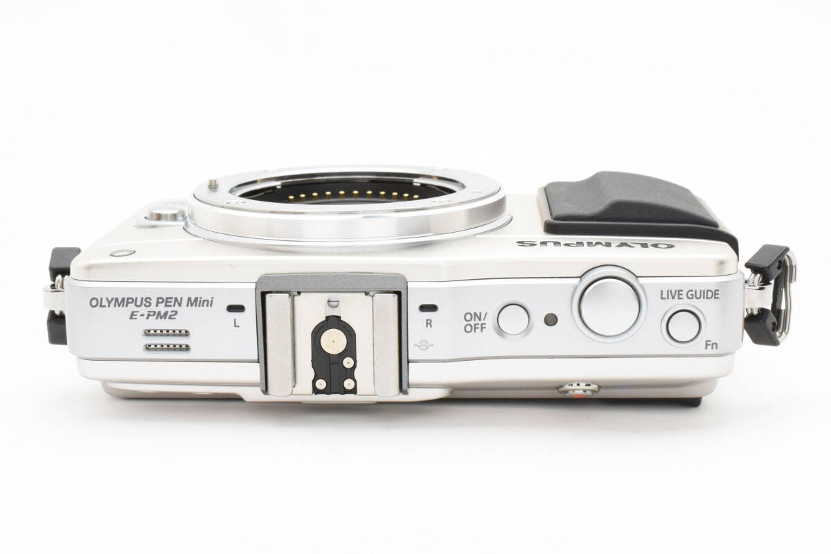 超美品 オリンパス ペンミニ E-PM2 ミラーレスデジタルカメラボディ シャッター回數(shù)2635 シルバー Olympus 745