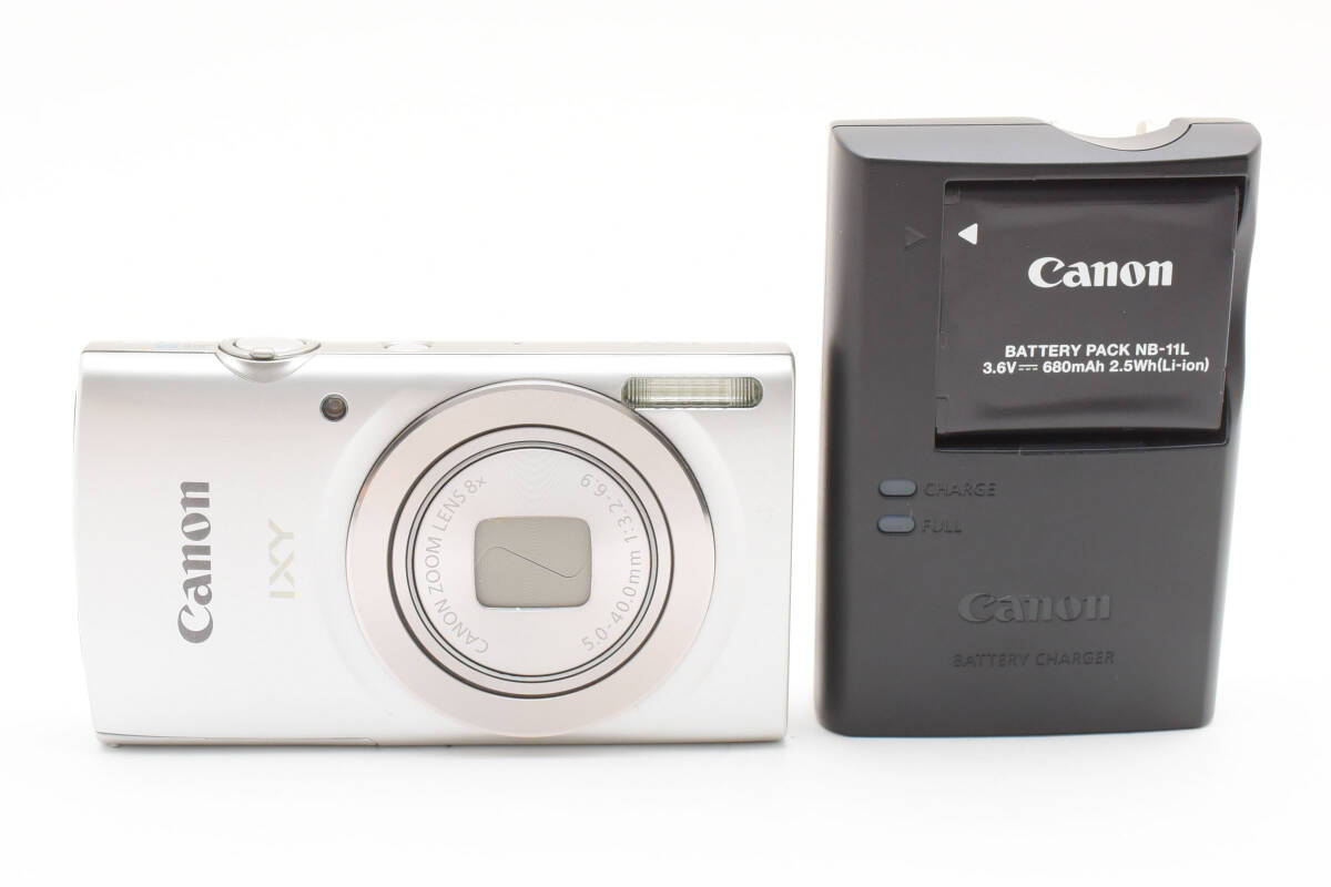 Canon IXY180 コンパクトデジタルカメラ シルバー キヤノン 495