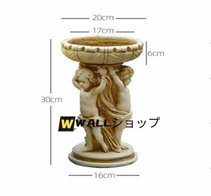 大人気★植物プランター ガーデンオーナメント ヴィンテージ 植木鉢 キューピッド 樹脂置物 ガーデニング オブジェ ガーデン 庭 屋外 玄関