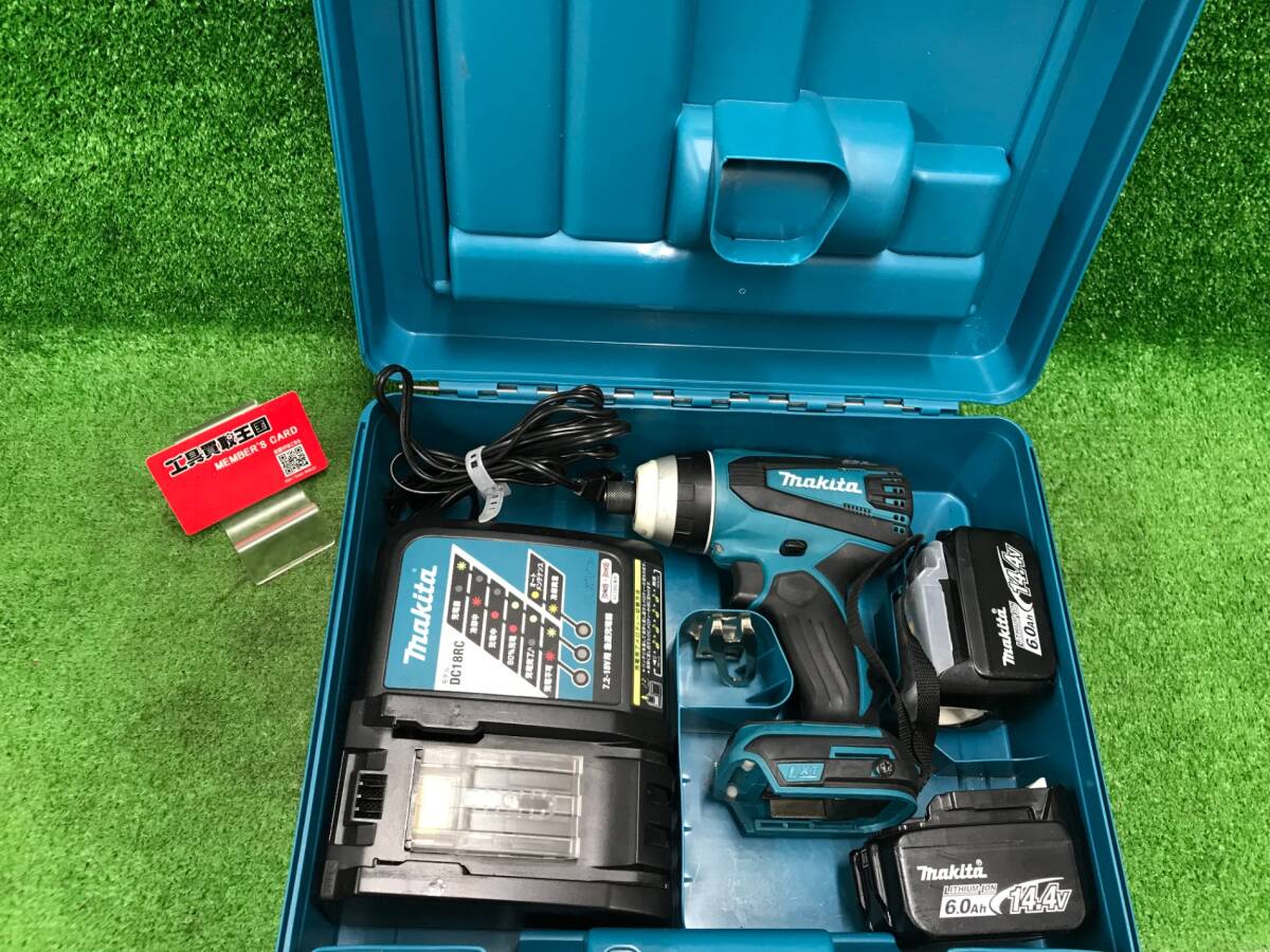 【中古品】★マキタ TP131DRGX 充電式4モードインパクトドライバ 14.4V 6.0Ah /ITH4L4EZ5I80_画像1