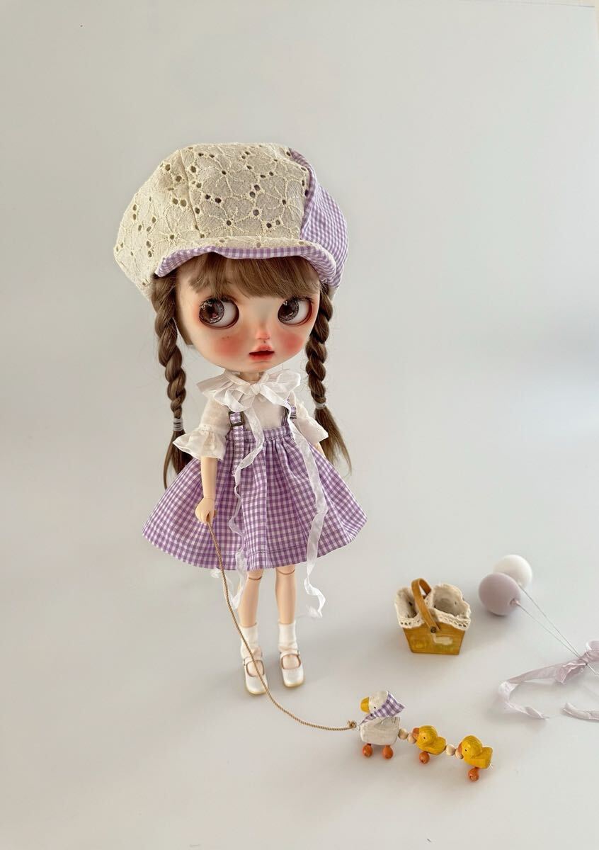 アヒルの親子とアンティークバスケット12點(diǎn)セット Blythe outfit ブライス ブライスアウトフィット カスタムブライス オビツ22 ドール服
