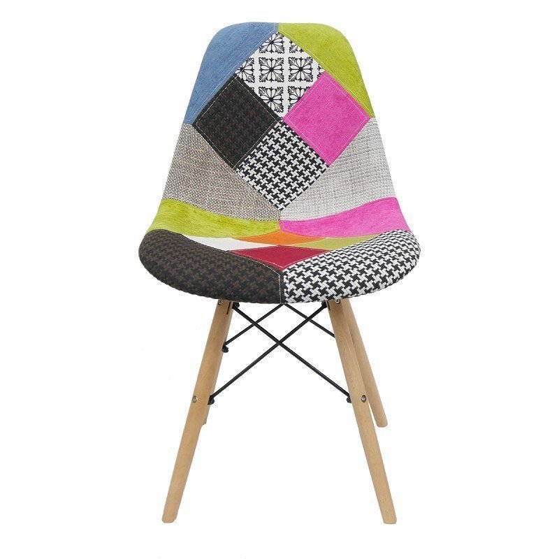  Eames стул лоскутное шитье Eames DSW scoop дизайнерский мебель Eames стул стул ткань Mix 1 ножек EM-41