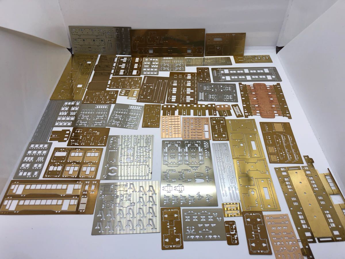 ② 1.5kg ワールド工蕓 エッチングパーツ 1/150 HOナロー 等 大量 まとめ まとめて ジャンク 現(xiàn)狀品 1円?