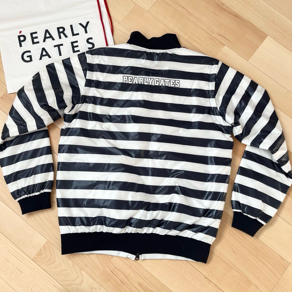 ★パーリーゲイツ ボーダー柄 4WAY リバーシブルジャケット ベスト メンズ ★送料無料 正規品_画像4