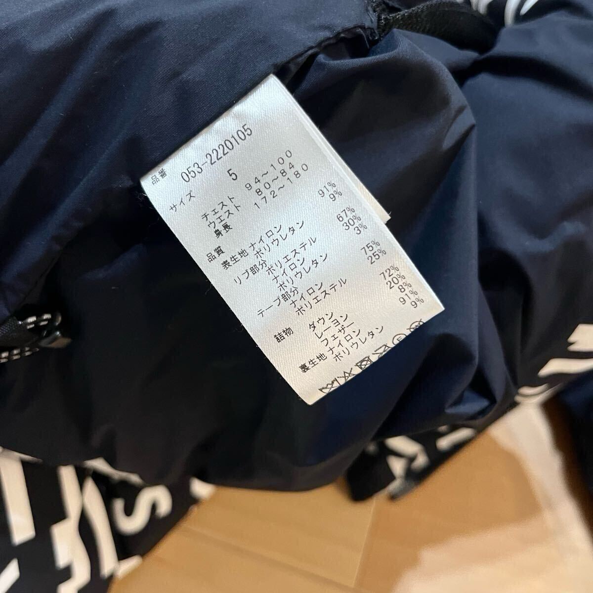 ★極美品 パーリーゲイツ ロゴ総柄 ダウンジャケット スニードブルゾン メンズ ★送料無料 正規品 _画像9