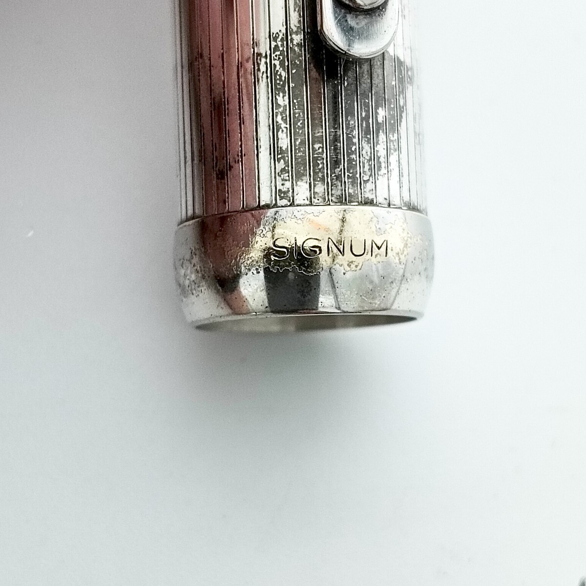 【A3511】SIGNUM シグナム ペン先18kt-750 925刻印あり M 萬年筆 萌絵 イタリア 筆記用具 文房具 中古品 筆記未確認(rèn) 長さ約14cm 傷あり 