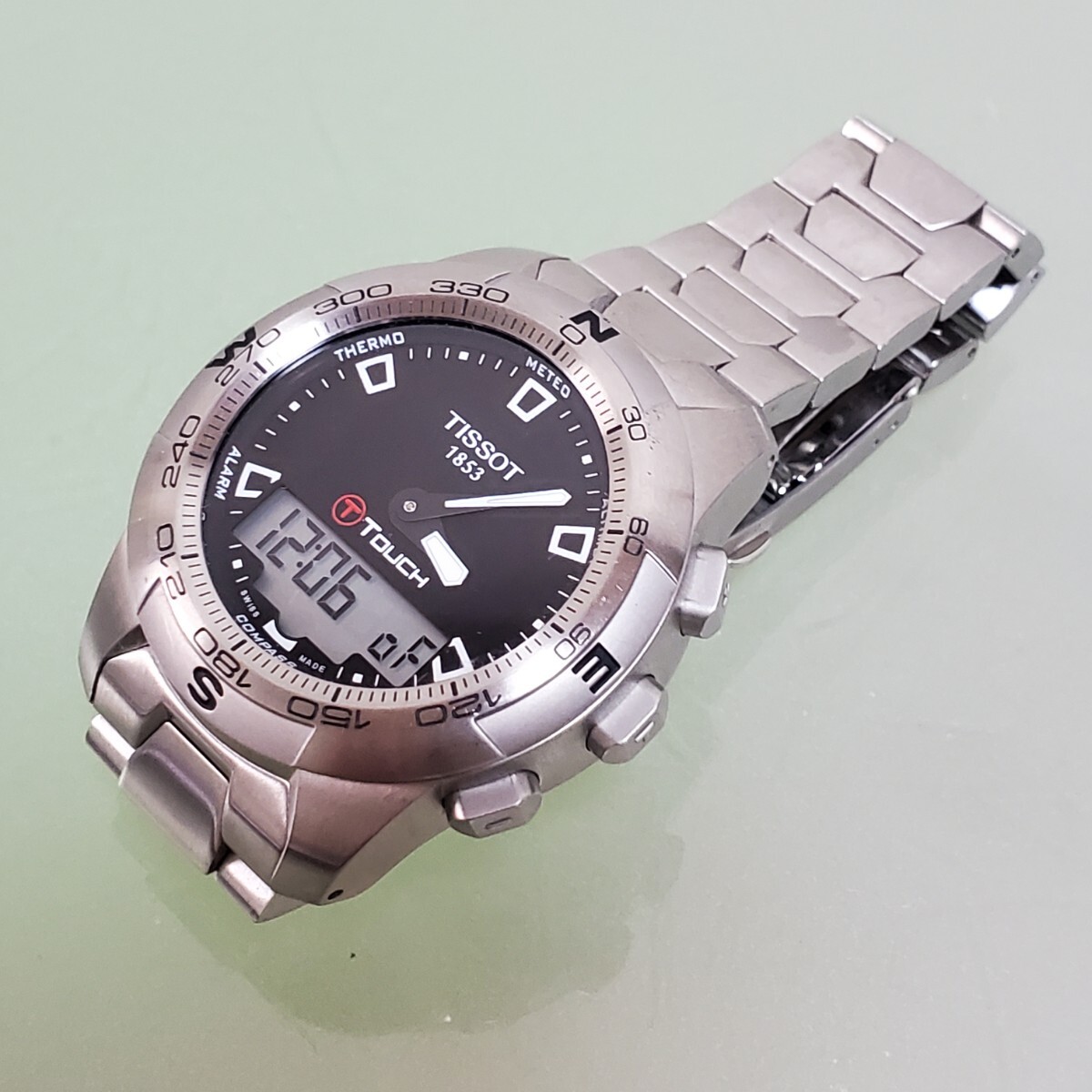 TISSOT ティソ 腕時(shí)計(jì) T-TOUCH 電池交換済み アナログ デジタル デジアナ 時(shí)計(jì) 通電確認(rèn)済み シルバー