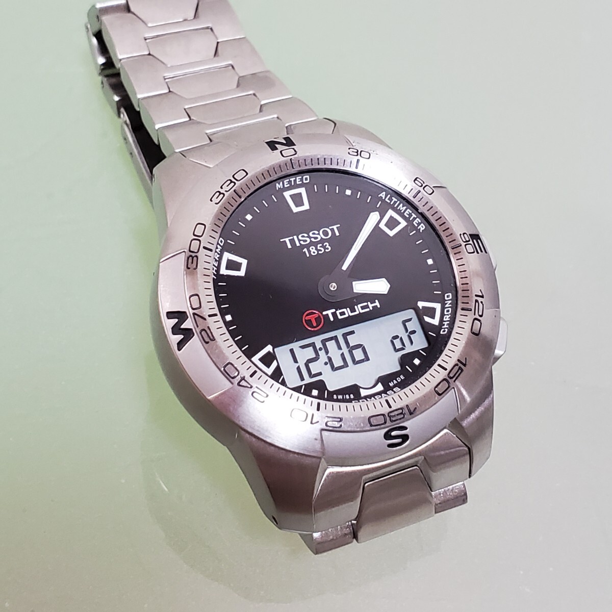 TISSOT ティソ 腕時(shí)計(jì) T-TOUCH 電池交換済み アナログ デジタル デジアナ 時(shí)計(jì) 通電確認(rèn)済み シルバー