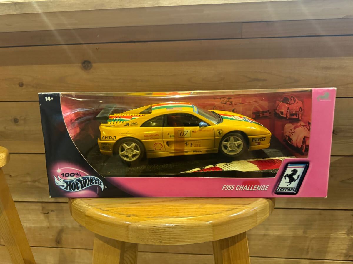 新品未開封　ホットウィール　HOTwheels 100% フェラーリ　F355 チャレンジ　1:18_画像4