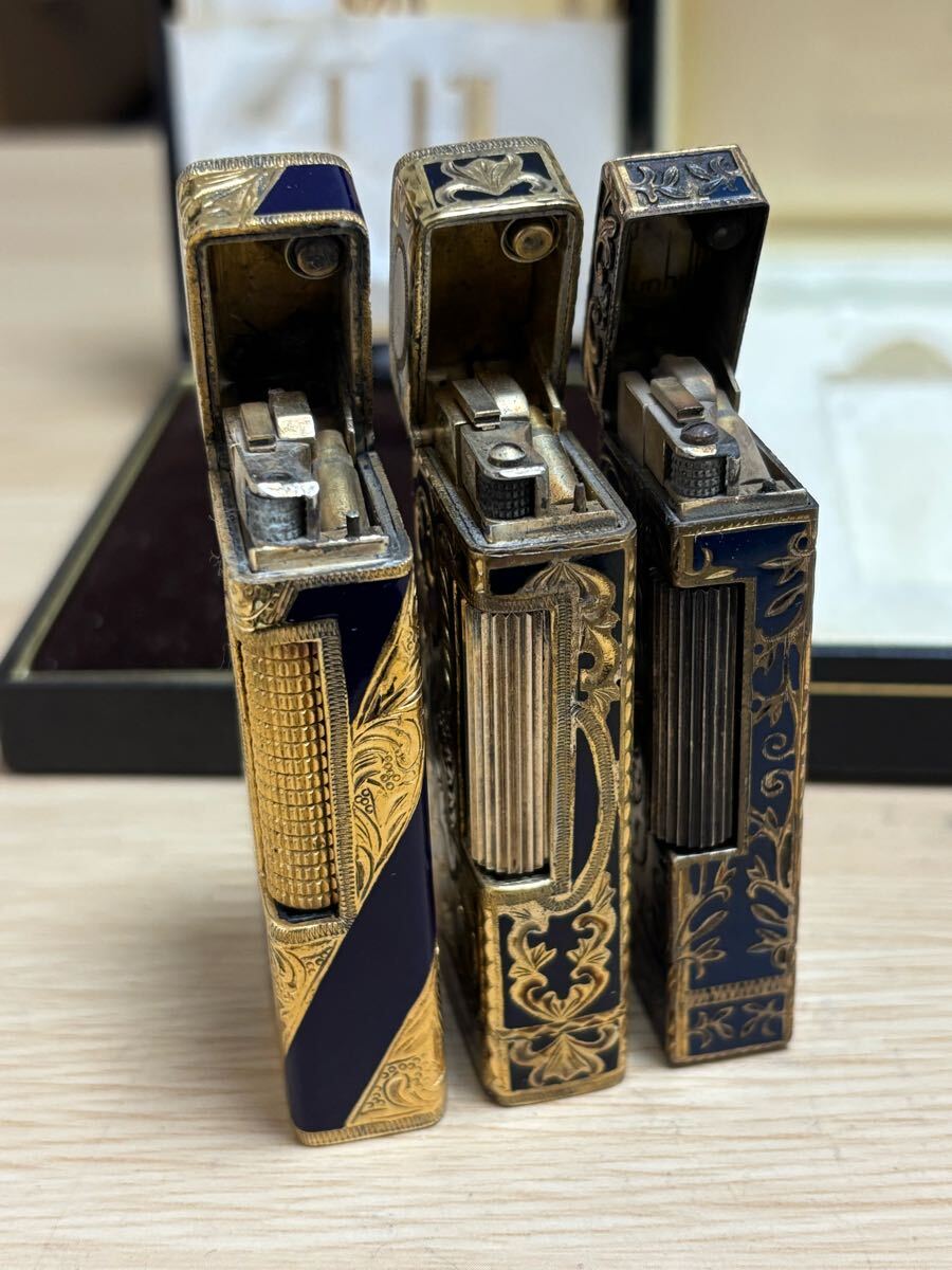 Dunhill ガスライター Dunhill ライター色：青