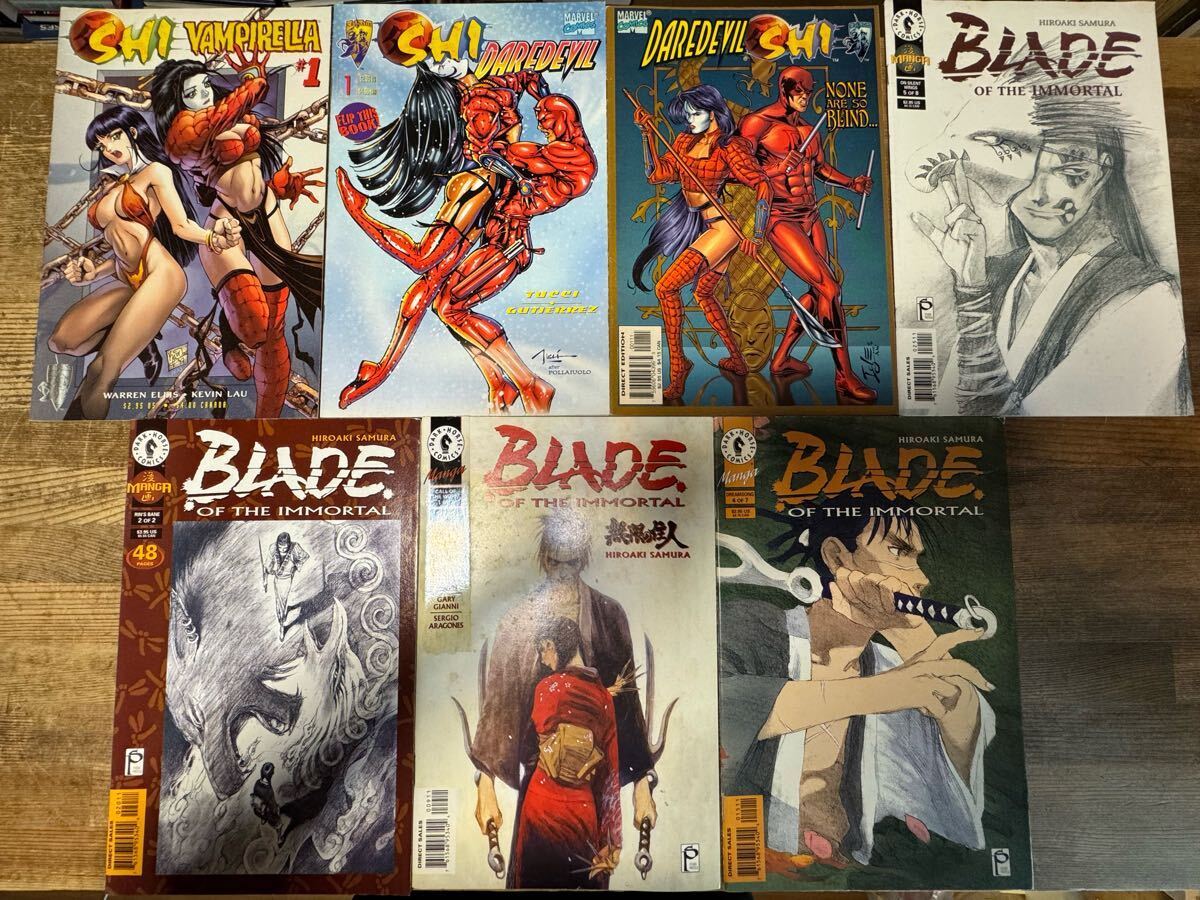 a0613-6. иностранная книга American Comics SHI DAREDAVIL BLADE др. leaf суммировать American comics collector подлинная вещь magazine