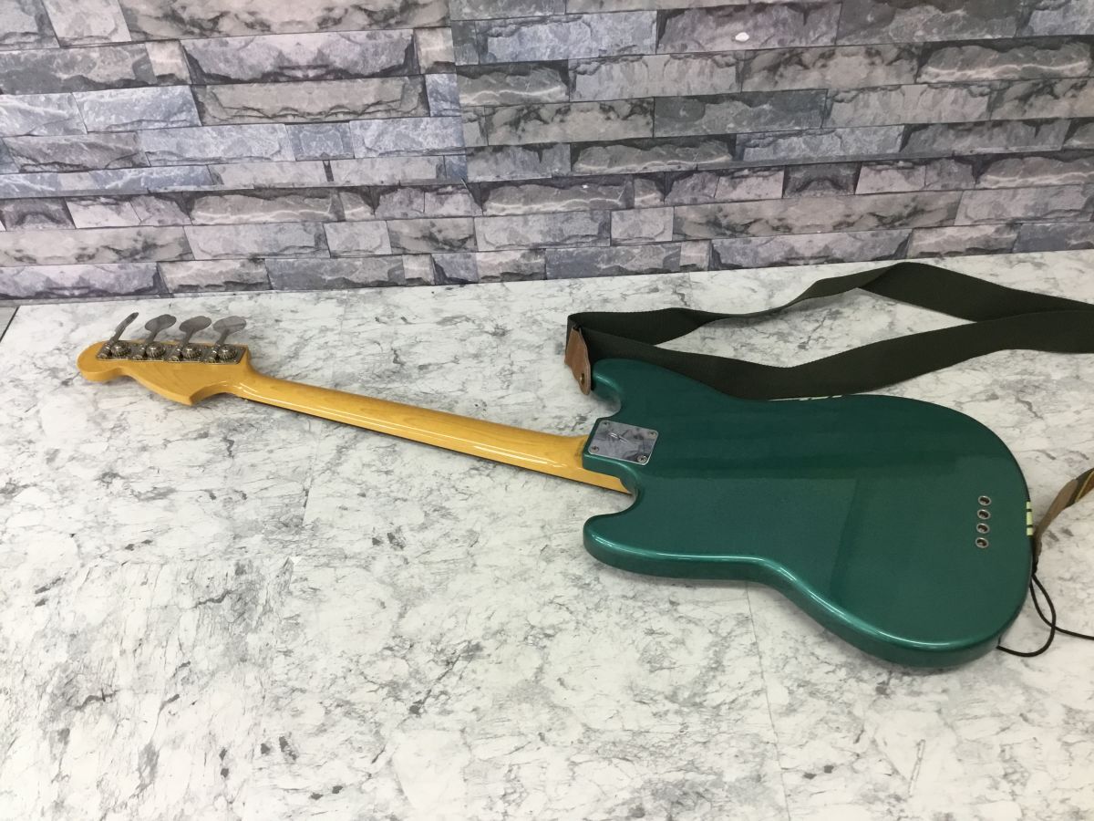 ●営KW614-160【音出し確認(rèn)済】Fender japan フェンダージャパン mustang Bass ムスタングベース / シールド?チューナー ケース付き /u