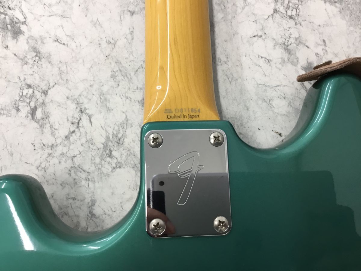 ●営KW614-160【音出し確認(rèn)済】Fender japan フェンダージャパン mustang Bass ムスタングベース / シールド?チューナー ケース付き /u