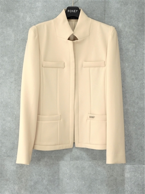 FOXEY フォクシー ワンピース ベージュ 38(S位) 4602924L0009 FOXEY NEWYORK フォクシー レディシェイプ ワンピース ベージュ