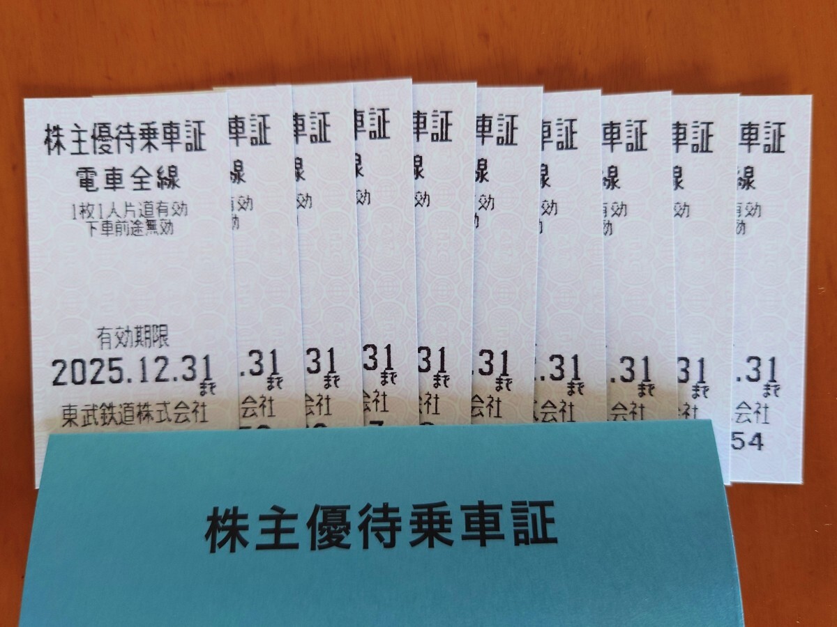 ★最新版★　新品?未使用　★　東武鉄道　株主優(yōu)待乗車証 ?。保懊丁　铩∷土蠠o料　★